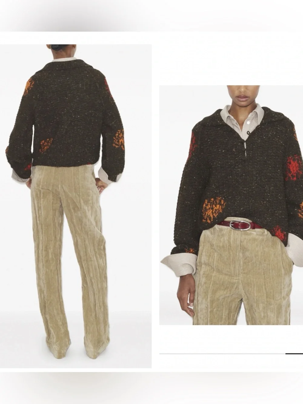 New Tory Burch crushed cotton velvet pants $995 2